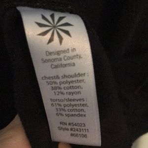 Athleta Tops - Athleta grey and black color block tee Athleta Tops - Athleta grey and black color block tee